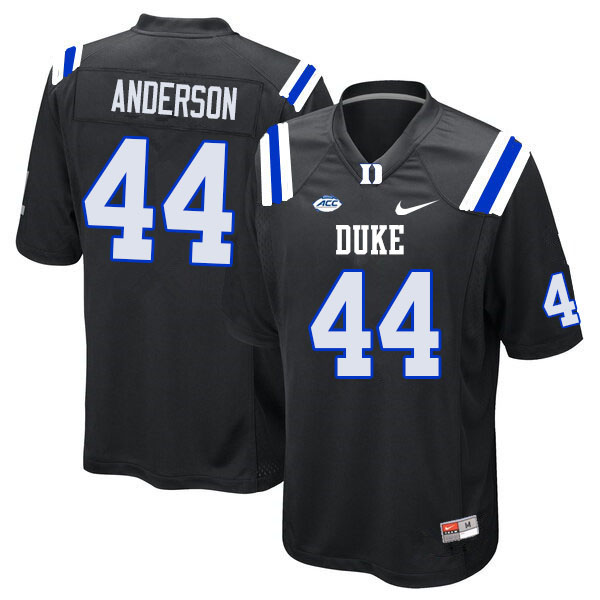 Men #44 Grissim Anderson Duke Blue Devils College Football Jerseys Sale-Black - Click Image to Close